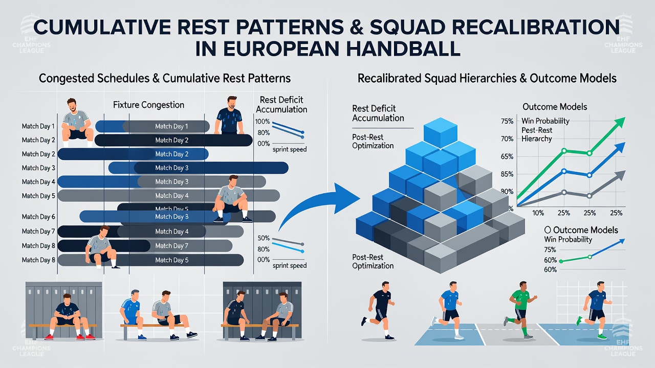 European handball players resting between matches during a congested league schedule